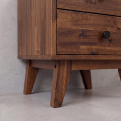 Silvia 2-Drawer Solid Wood Nightstand-9