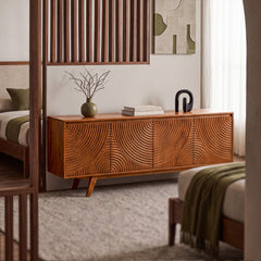 Mueble de TV de madera maciza Harmony-21