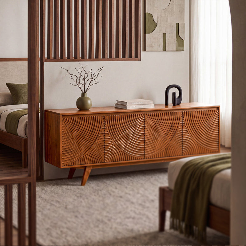 Mueble de TV de madera maciza Harmony-21