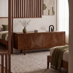 Mueble de TV de madera maciza Harmony-10
