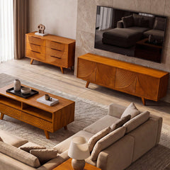 Mueble de TV de madera maciza Harmony-22