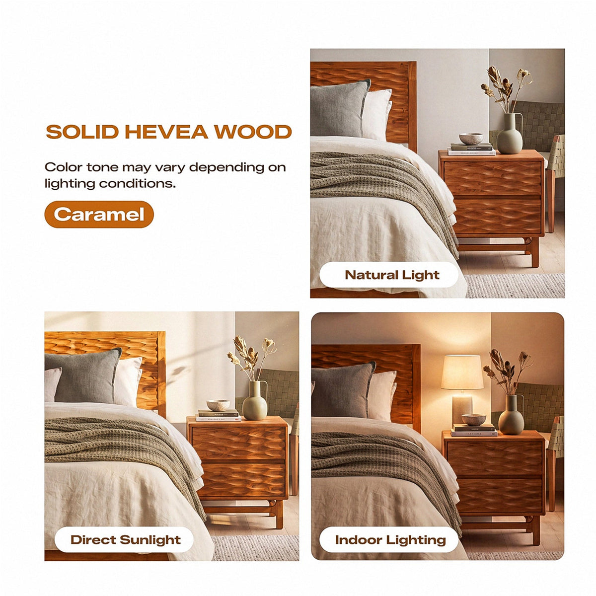 Elara Solid Wood Bed Frame-22