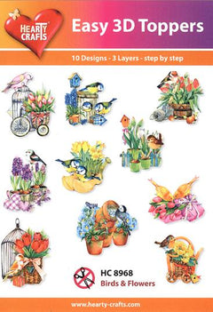 Easy 3-D - Birds & Flowers-1