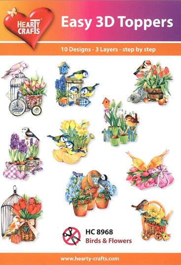 Easy 3-D - Birds & Flowers-1