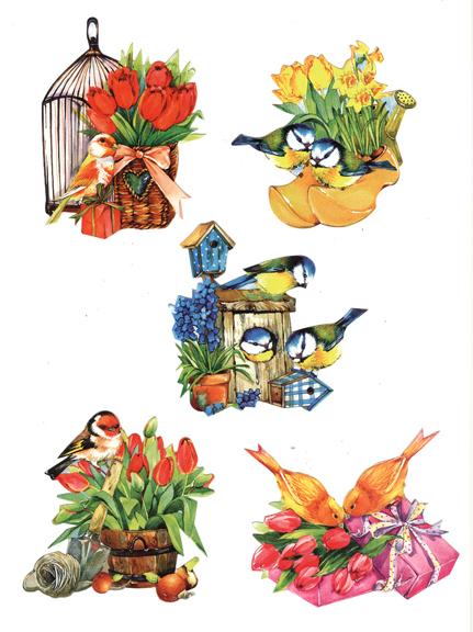 Easy 3-D - Birds & Flowers-2
