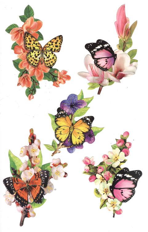 Easy 3D Toppers: Butterflies on Flowers-3