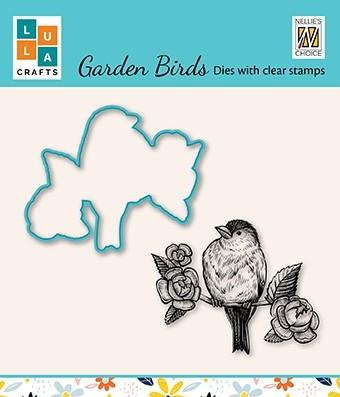 Garden Birds 6 - Die and Clear Stamp-1