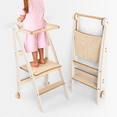 Helper Tower: A Multi-functional Foldable Step Stool for Kids-1