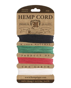 Hemptique #10 Hemp Cord Card Set-4