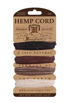 Hemptique #10 Hemp Cord Card Set-1