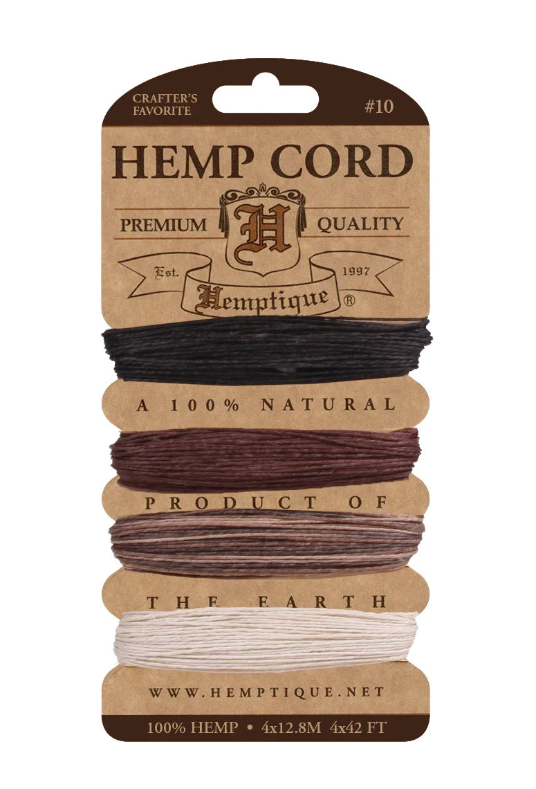 Hemptique #10 Hemp Cord Card Set-1