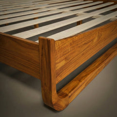 Estructura de cama de madera maciza Sunset-4