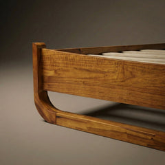 Estructura de cama de madera maciza Sunset-5