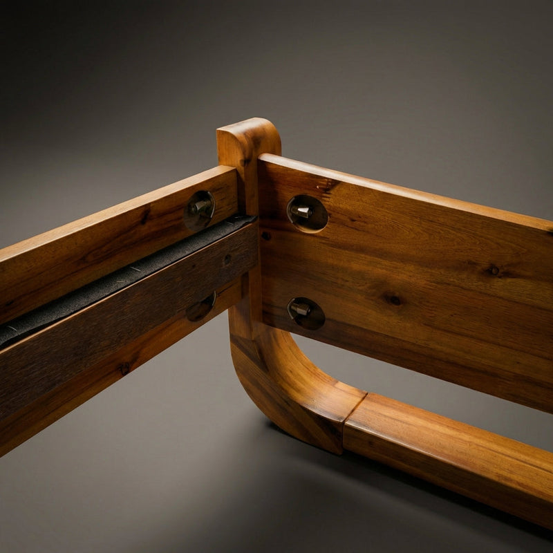 Estructura de cama de madera maciza Sunset-6