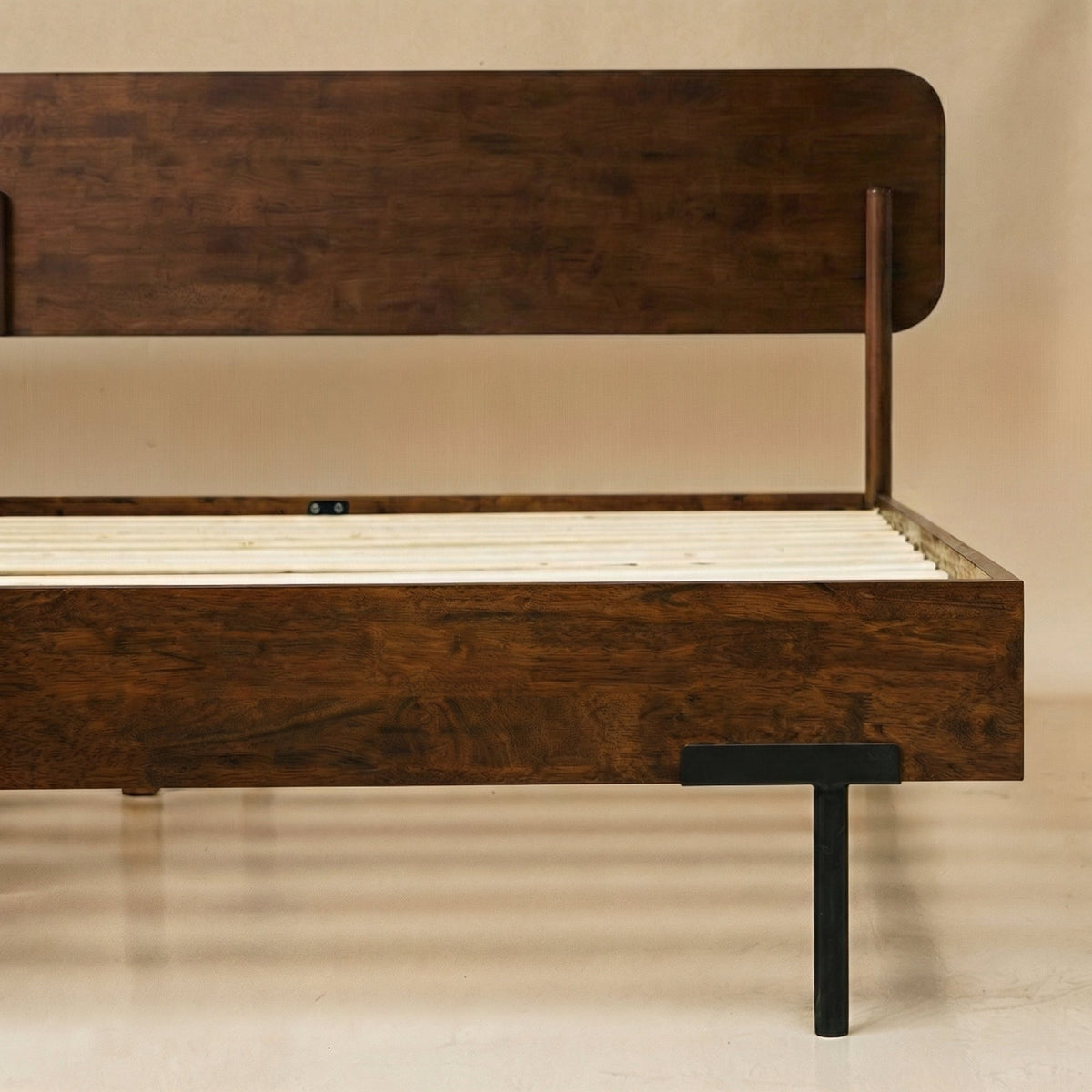 Frida Solid Wood Bed Frame-17