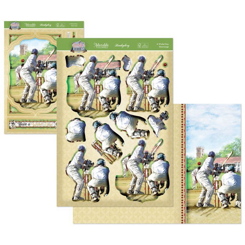 Set de decoración grande Deportes y pasatiempos - Un día de críquet-1