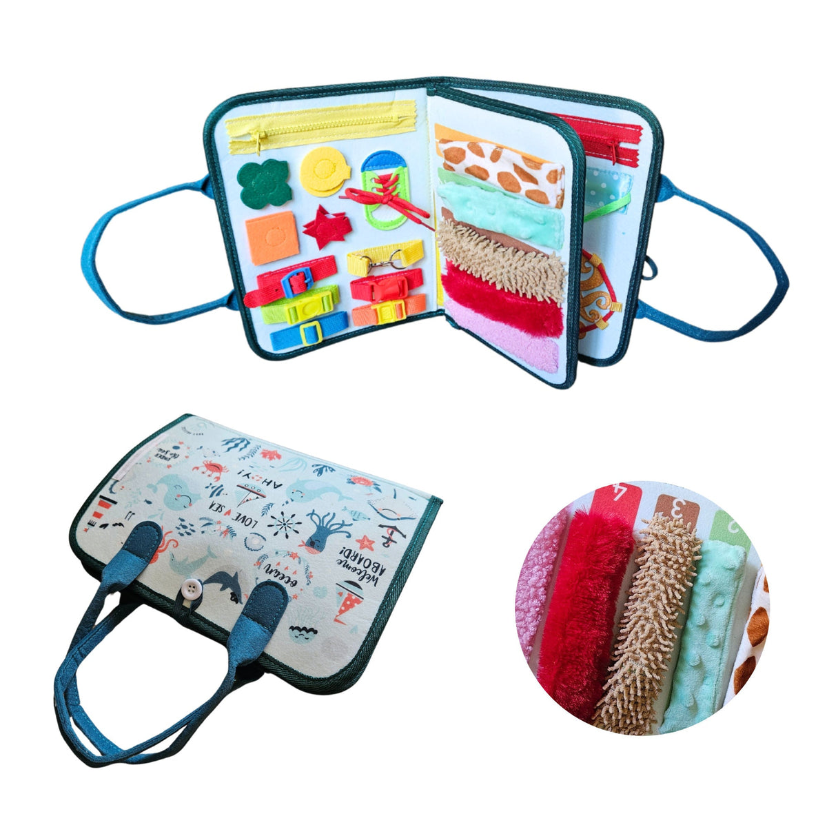 Breeze Essence Inc. - Under the Sea Busy Board for Toddlers - Ages 1–3-4
