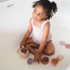 bug + bean kids - Silicone Tea Set - 12-Piece Set - Kids Pretend Playset - Ages 2+-7