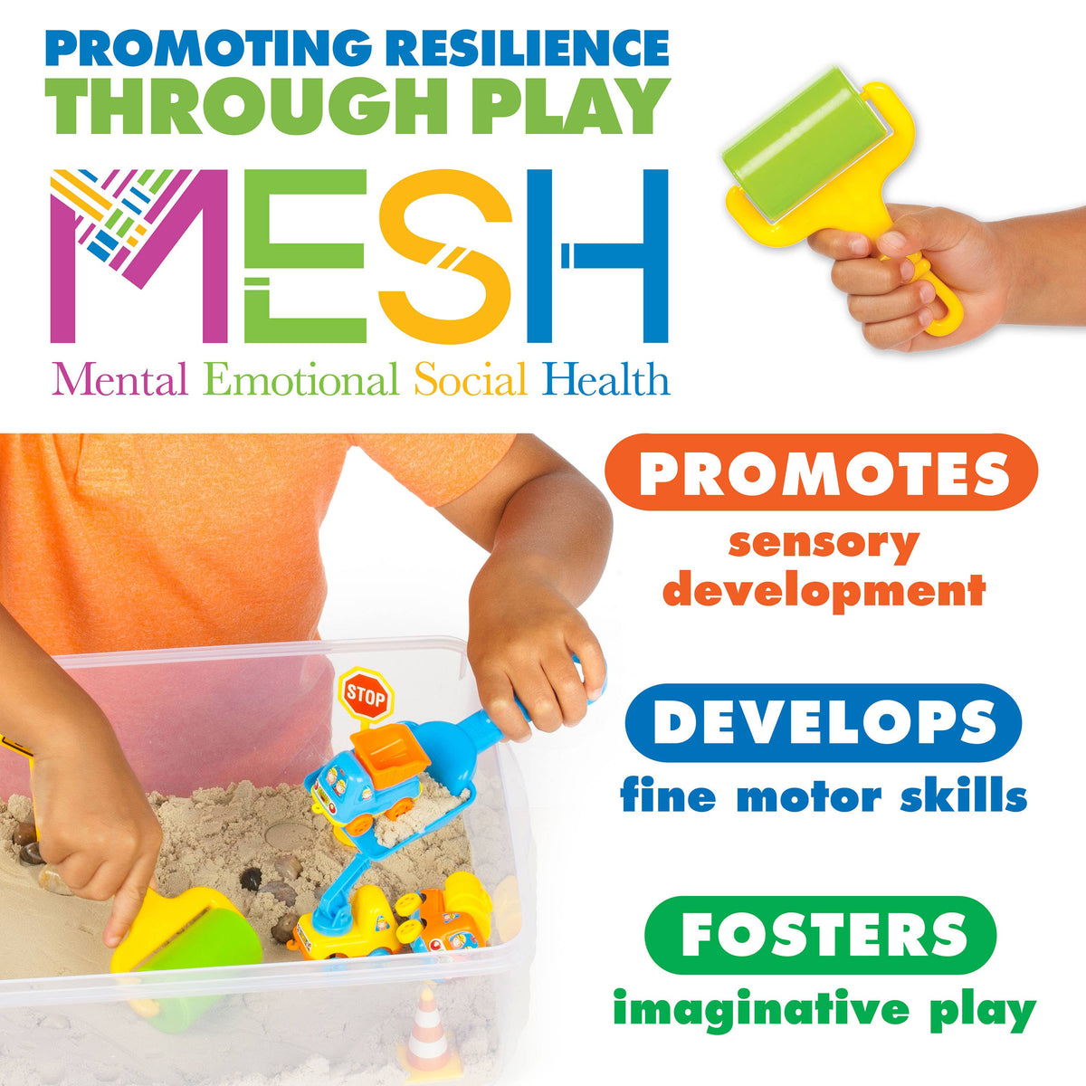 Faber-Castell / Creativity for Kids - Construction Zone Sensory Bin Activity Kit - Ages 3+-2