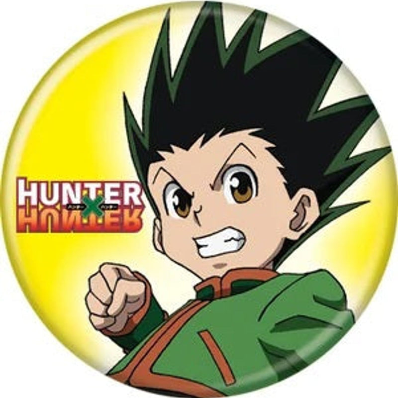 Hunter x Hunter Gon on Yellow Button-1