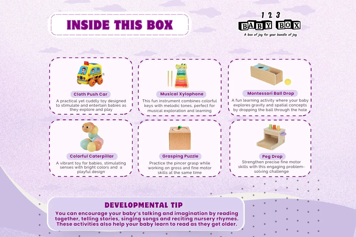 123 Baby Box Montessori Educational Box - Ages 11–12 Months-2