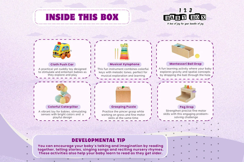 123 Baby Box Montessori Educational Box - Ages 11–12 Months-2