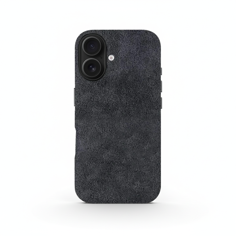 Coque Alcantara Grise pour iPhone 16-1