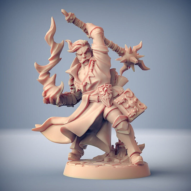 Sol Justicar - Artisan Guild | Male | Cleric | Sorcerer | Fighter | Paladin | Melee | DnD | Pathfinder | Dungeons and Dragons | Fantasy-1