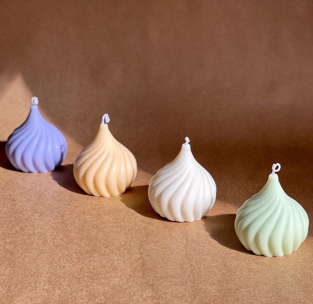 Swirl Soy Wax Candle | Decorative Pillar Candle-4