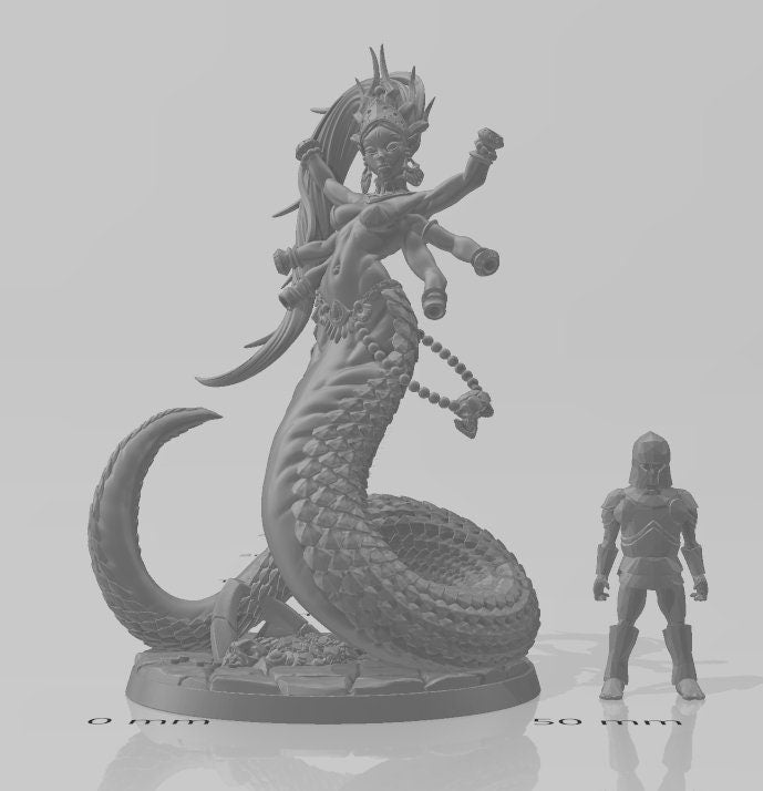 Maril Pureblood - Artisan Guild Monster | Snake | Naga | Yuan-ti | Boss | Large | Melee | DnD | Pathfinder | Dungeons and Dragons | Fantasy-2