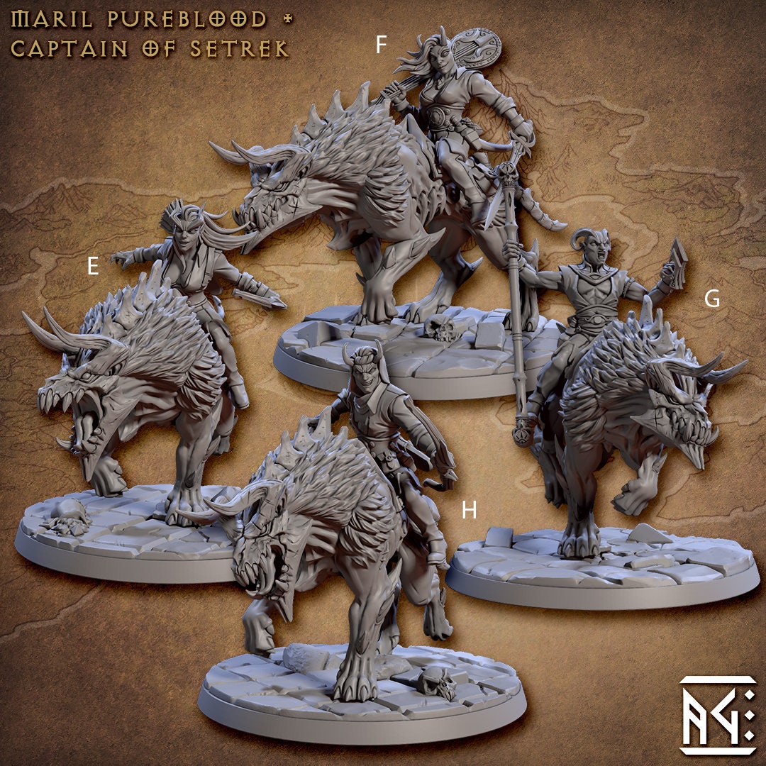 Demonhound Riders - Artisan Guild | Tiefling | Mounted | Caster | Melee | Ranged | City of Intrigue | Demon | Fantasy | DnD | Pathfinder-2