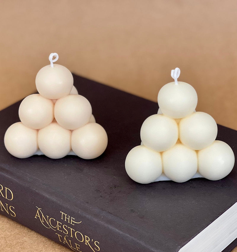 Bubble Pyramid Soy Candle | Home Decor-6