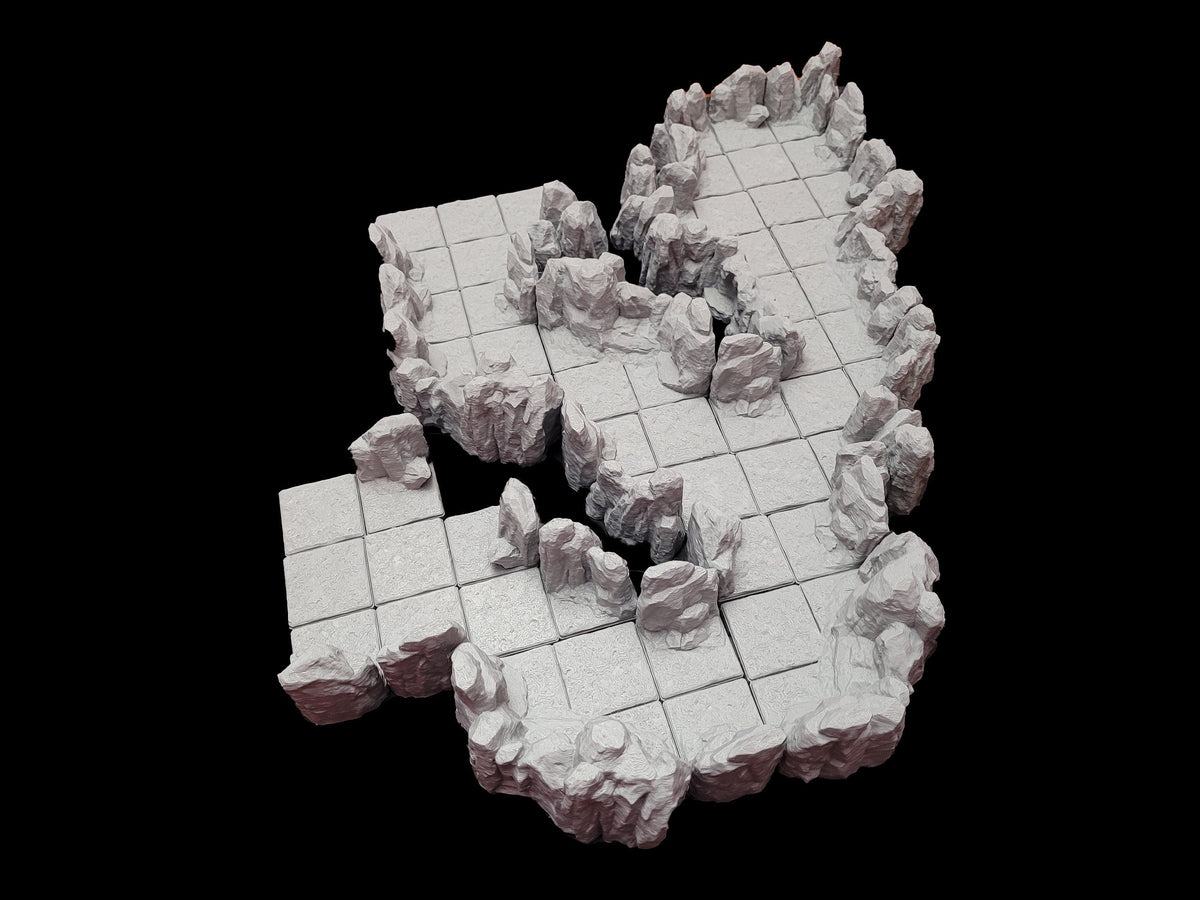 MAGNETIC Dungeon Tiles - Dragon's Rest Cavern Kit - 1.5" Scale - Perfect for your cave adventure! - Modular Terrain-2