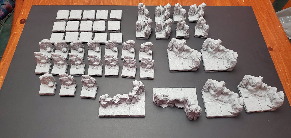 MAGNETIC Dungeon Tiles - Dragon's Rest Cavern Kit - 1.5" Scale - Perfect for your cave adventure! - Modular Terrain-1