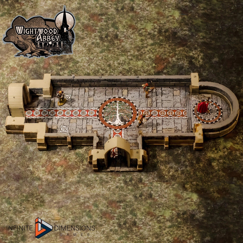 Chapel - Whitewood Abbey Set | Church | Diorama | DnD | Wargaming | Building | Village | Town -  High Quality 3D Printed, 15mm, 28mm, 32mm-4