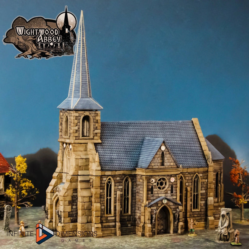 Chapel - Whitewood Abbey Set | Church | Diorama | DnD | Wargaming | Building | Village | Town -  High Quality 3D Printed, 15mm, 28mm, 32mm-1
