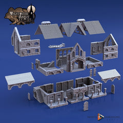Scriptorium - Whitewood Abbey Set | Diorama | DnD | Wargaming | Building | Village | Town - High Quality 3D Printed, 15mm, 28mm, 32mm-2