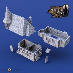 Abbot’s House - Wightwood Abbey Set | Diorama | DnD | Wargaming | Building | Village | Town -  High Quality 3D Printed, 15mm, 28mm, 32mm-3