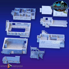 The Last Hearth Inn Miniature Building Set - DnD, Wargaming, Model Train | Tavern | Hotel | Medieval | Fantasy | Pathfinder | Torbridge-3