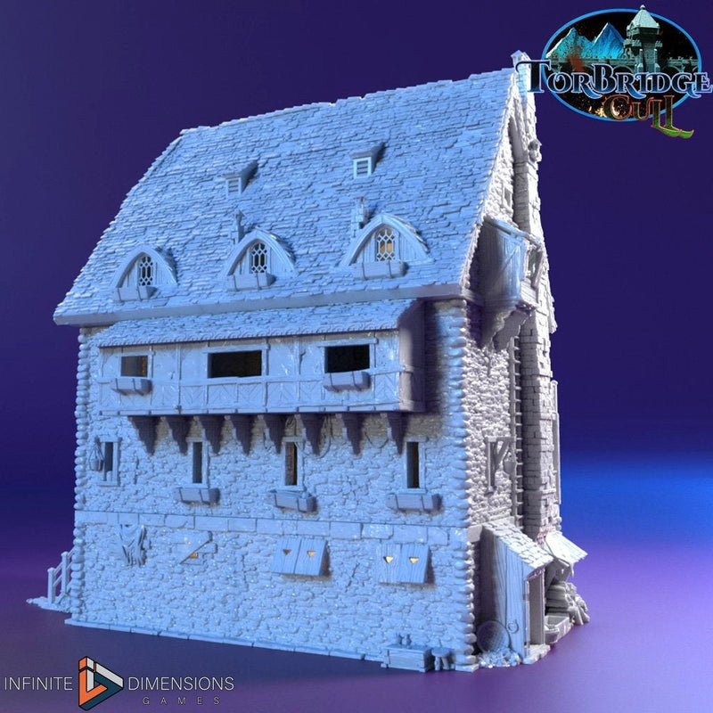 The Last Hearth Hotel Miniature Building Set - DnD, Wargaming, Model Train | Tavern | Hotel | Medieval | Fantasy | Pathfinder | Torbridge-2