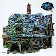The Last Hearth Keep's Cottage Miniature Building - DnD, Wargaming, Model Train | Terrain | Town | Village | House | Quaint | Pathfinder-2