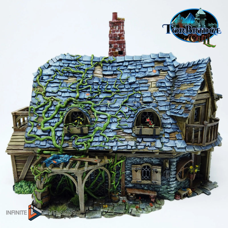 The Last Hearth Keep's Cottage Miniature Building - DnD, Wargaming, Model Train | Terrain | Town | Village | House | Quaint | Pathfinder-2