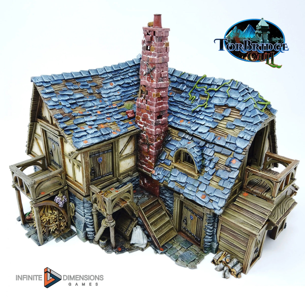 The Last Hearth Keep's Cottage Miniature Building - DnD, Wargaming, Model Train | Terrain | Town | Village | House | Quaint | Pathfinder-3
