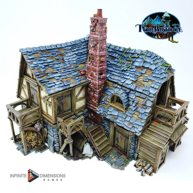 The Last Hearth Keep's Cottage Miniature Building - DnD, Wargaming, Model Train | Terrain | Town | Village | House | Quaint | Pathfinder-3