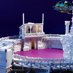 The Fighting Pits Miniature Building Set - DnD, Wargaming, Model Train | Arena | Coliseum | Medieval | Fantasy | Town, City, Village Terrain-2