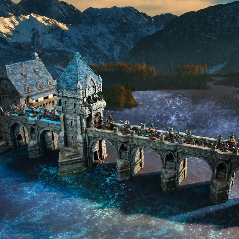 The Great Torbridge Miniature Building Set - DnD, Wargaming, Model Train | Bridge | Huge | Medieval | Fantasy | Town, City, Village Terrain-1