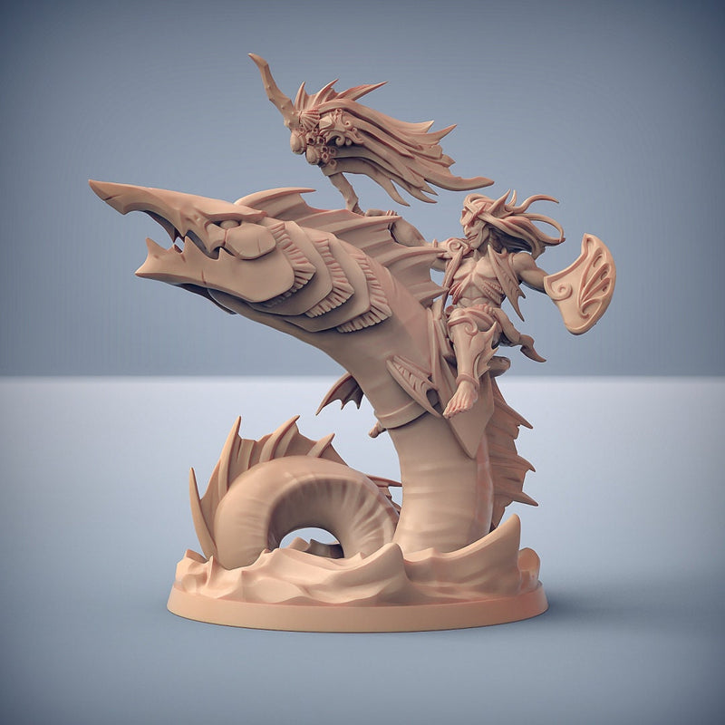 Swordeels Riders - Artisan Guild, Triton | Male | Female | Fighter | Mount | Eel | Sea | Fantasy | Paladin | Spear | Sword | DnD, Pathfinder-5