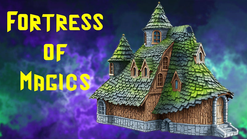 Fortress of Magic - Magic and Mages set - Medieval Tabletop Terrain for your DnD/Pathfinder/TTRPG and Wargaming setup!-2