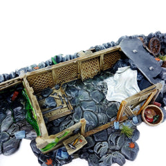 Dilapidated Shed Miniature Building - DnD, Wargaming, Model Train | Terrain | Town | Village | Hovel | Farm | Pathfinder | Shanty-3