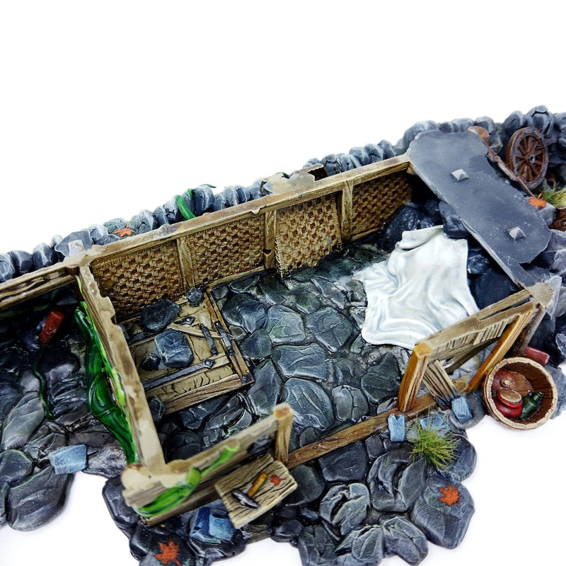 Dilapidated Shed Miniature Building - DnD, Wargaming, Model Train | Terrain | Town | Village | Hovel | Farm | Pathfinder | Shanty-3